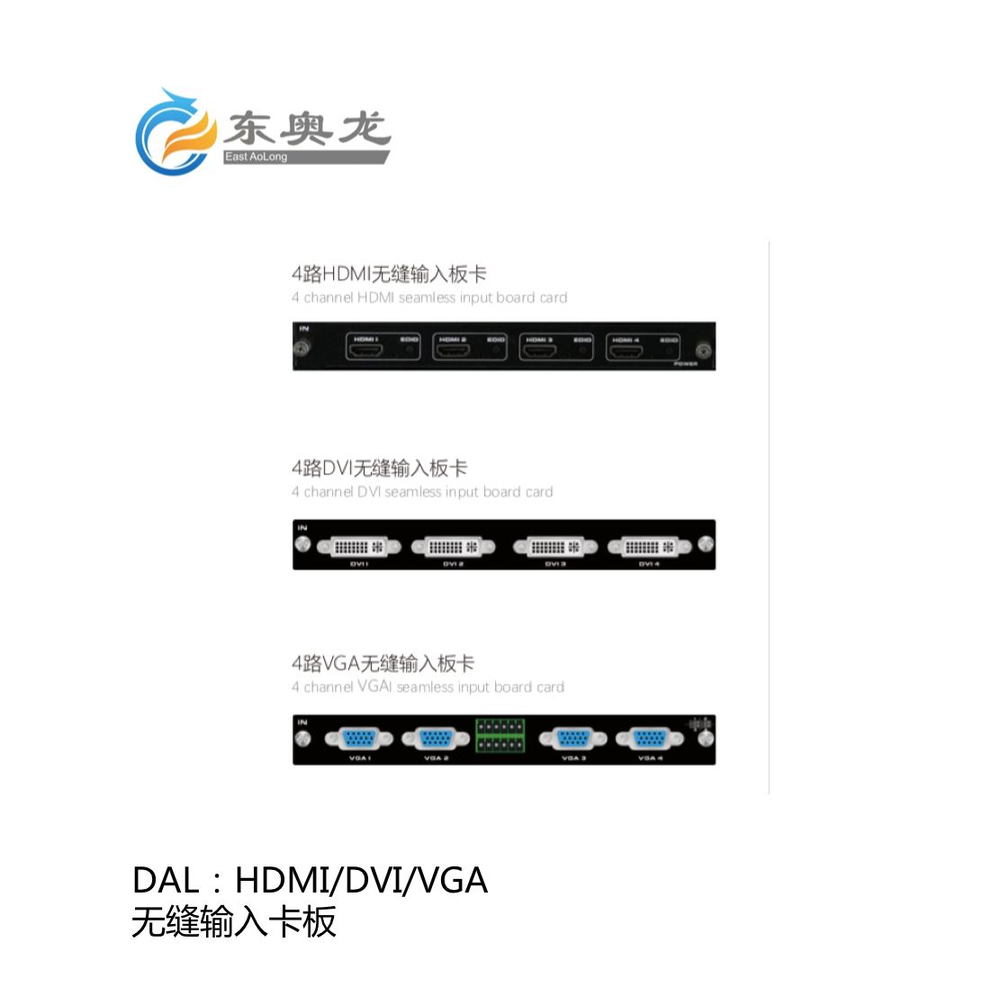 DAL(东奥龙)HDMI/DVI/VGA  无缝输入板卡