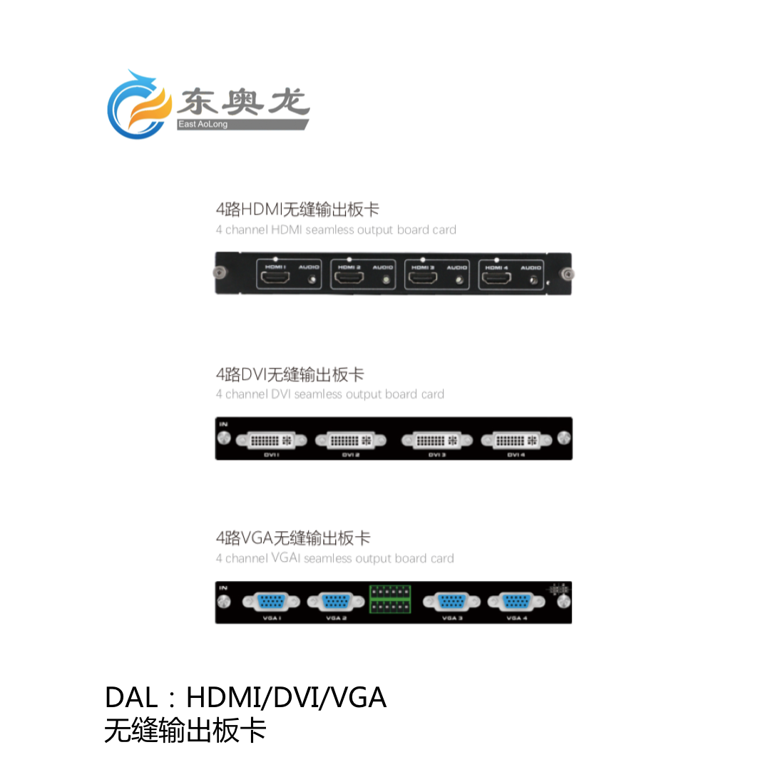 DAL(东奥龙)HDMI/DVI/VGA  无缝输出板卡